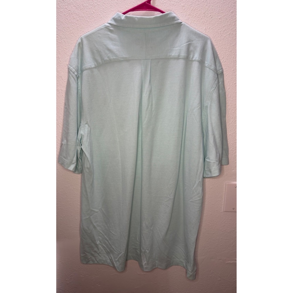 Ralph Lauren Polo Shirt Mens Large Tall Mint Green New Knit Oxford Short Sleeve - Picture 2 of 12